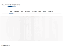 Tablet Screenshot of frandsencorporation.com